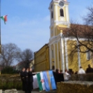 Székely zászló a Nagyboldogasszony Római Katolikus Általános Iskolán