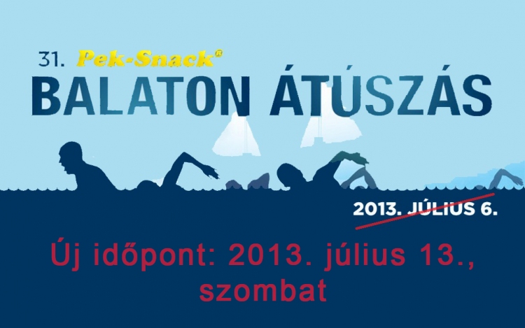 Egy héttel elhalasztják a 31. Balaton-átúszást