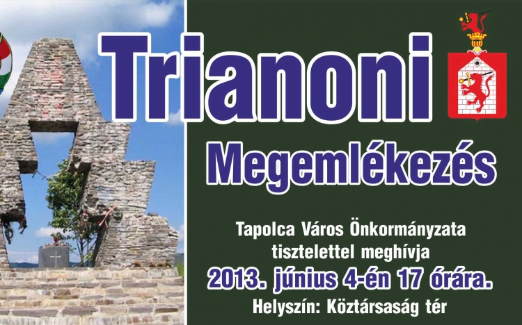 Trianoni megemlékezés Tapolcán